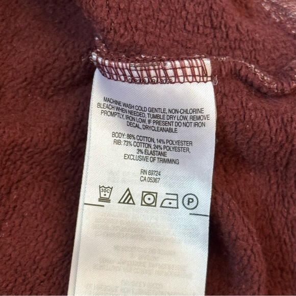 Columbia Men's Pullover Crewneck Maroon Long Sleeve Sweatshirt Size Medium - Picture 5 of 8